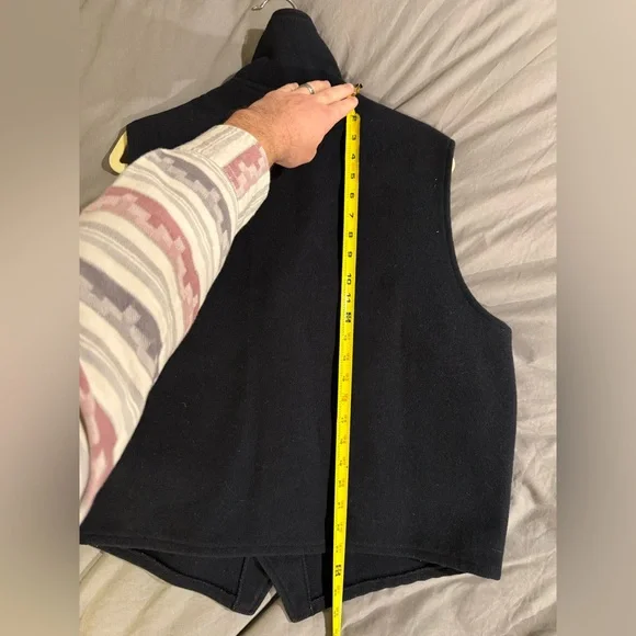 Vintage Filson Mackinaw Wool Western Vest (xl, dark blue) - Picture 12 of 13